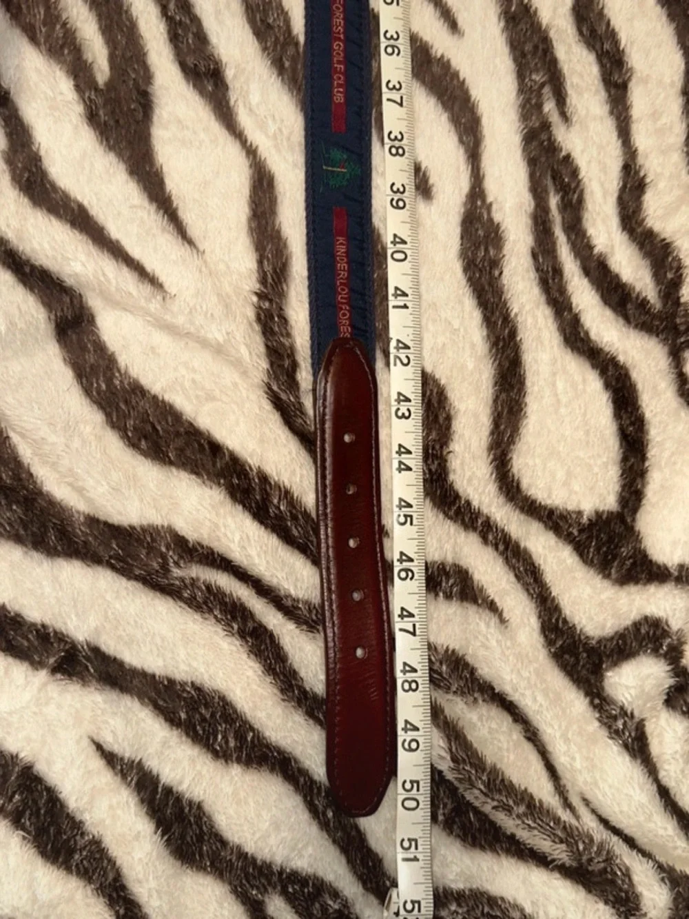 Men’s Navy and Red Belt